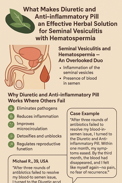 WhatMakesDiureticandAnti-inflammatoryPillanEffectiveHerbalSolutionforSeminalVesiculitiswithHematospermia