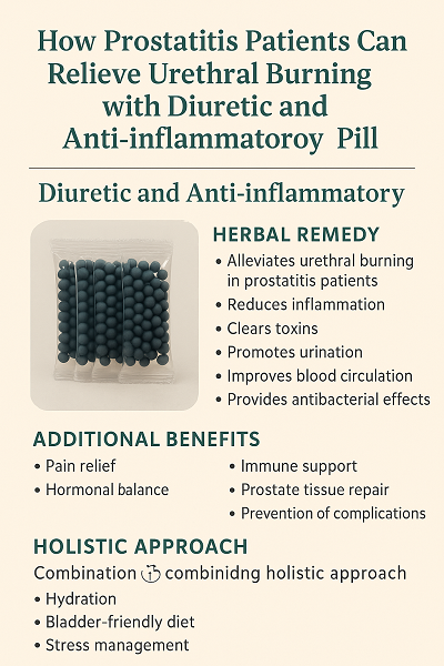 ProstatitisPatientsRelieveUrethralBurningwithDiureticandAnti-inflammatoryPill