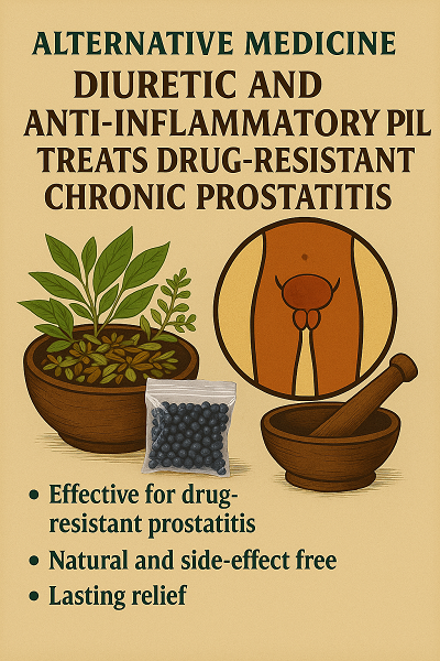 AlternativeMedicineDiureticandAnti-inflammatoryPillTreatsDrug-ResistantChronicProstatitis
