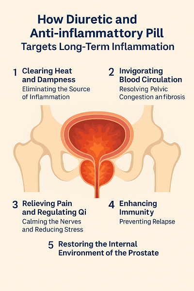 ChineseMedicineDiureticandAnti-inflammatoryPillTargetsYearsofChronicProstatitisNaturally