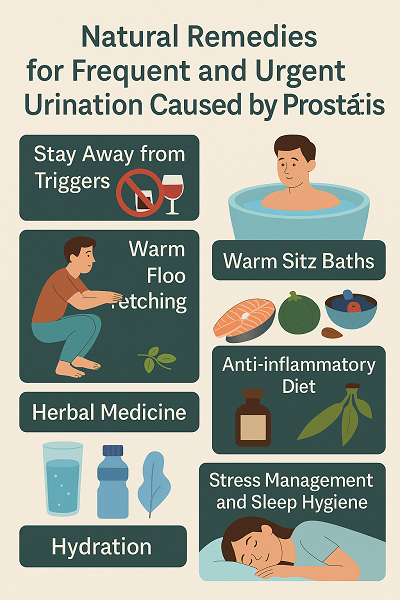 NaturalRemediesforFrequentandUrgentUrinationCausedbyProstatitis